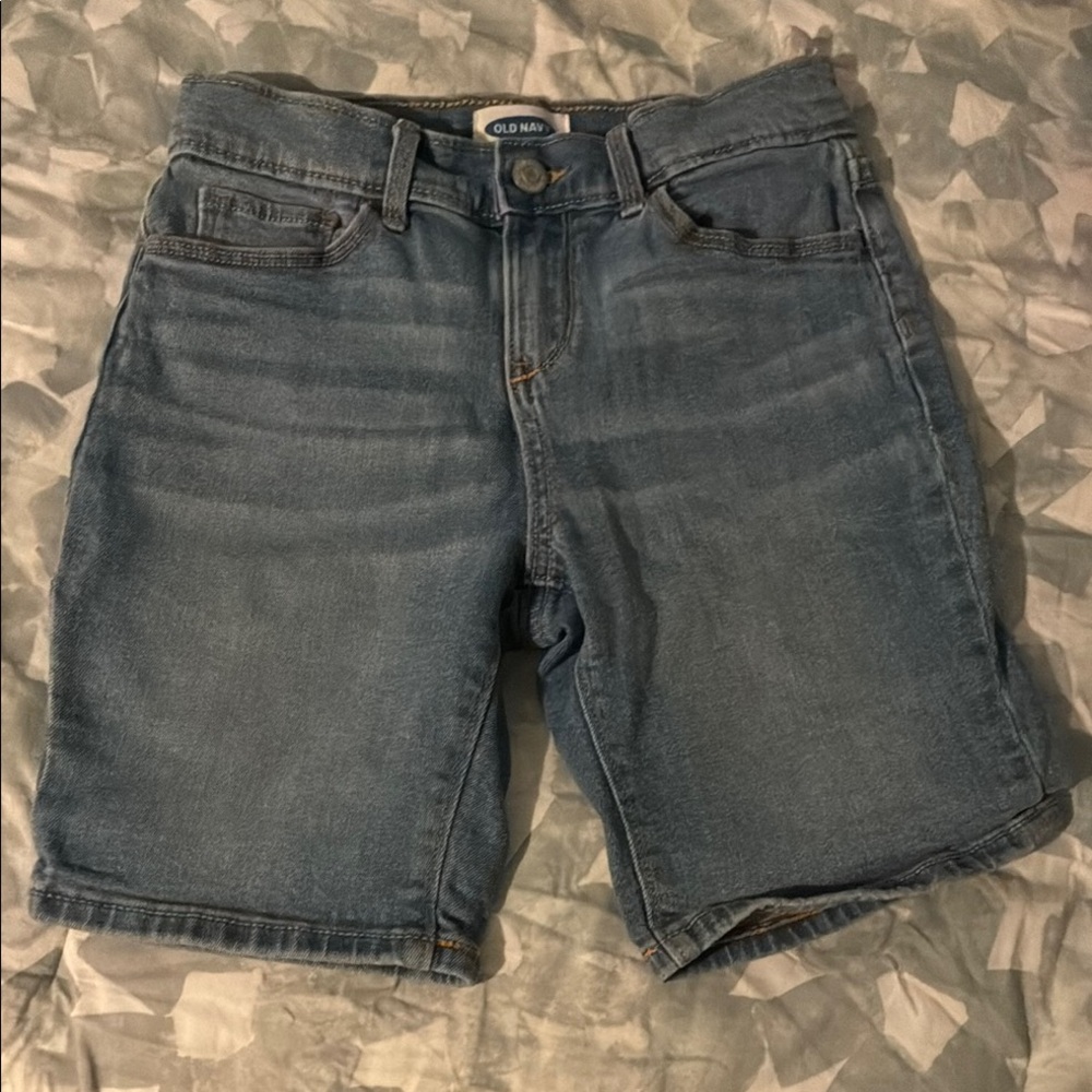 Old Navy Light Blue Denim Shorts girls size 10